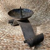 Bougeoir art populaire en fonte