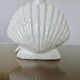 Italian "shell" lamp in cracked ceramic from the 70s and 80s