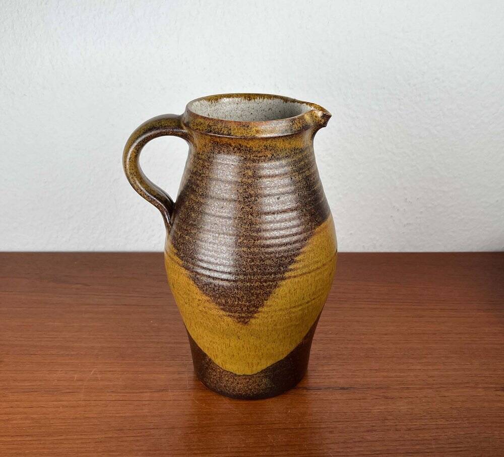 Ceramic Jug and Bowl Set, German Mid-Century Trenck Keramik Kellinghusen, 1960s, Set of 2