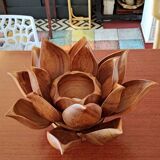 Wooden lotus servant