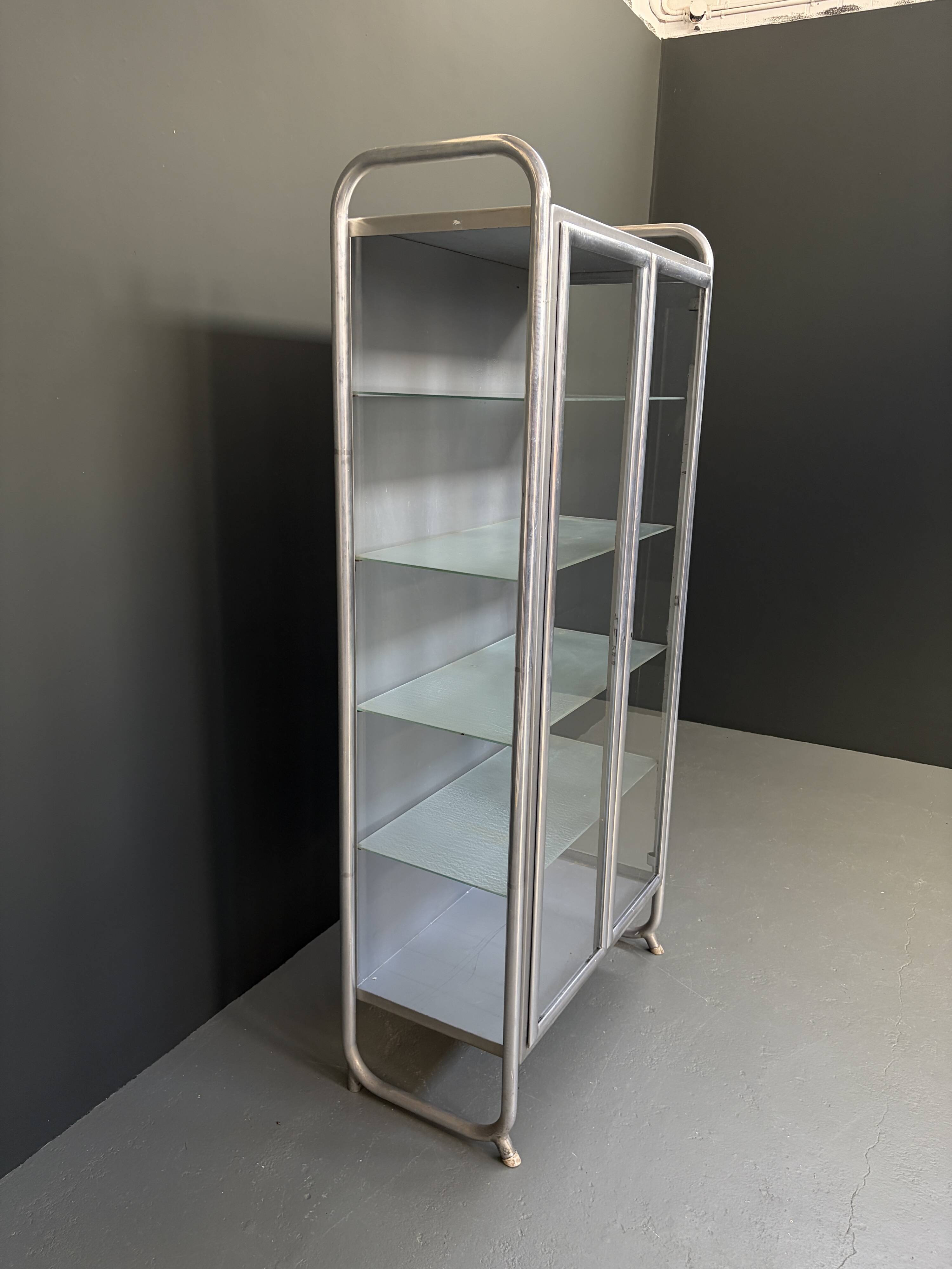 2 vitrines médicales italiennes vintage de profa - padoue