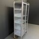 2x vintage italian medical display cabinets from profa - padua