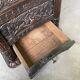 Commode XIXème pin noirci sculpté