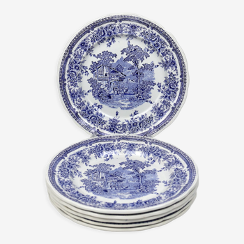 6 assiettes plates Luneville