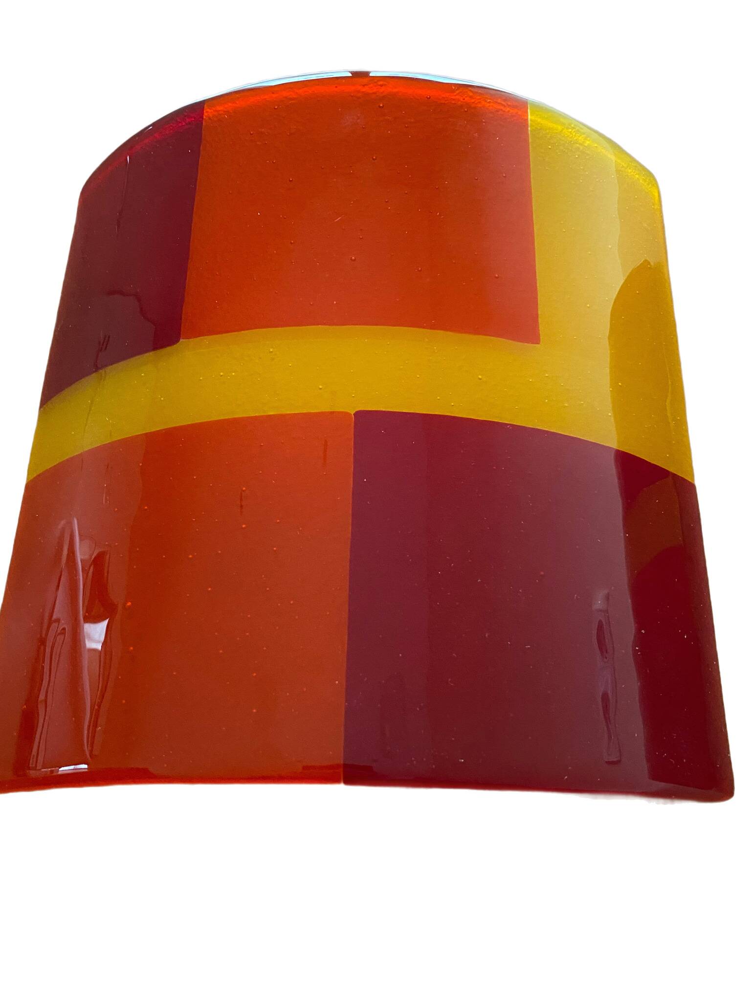 Pair of Italian wall lights in Murano glass from the 1980s.