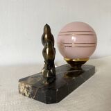 Art deco night light lamp Birds