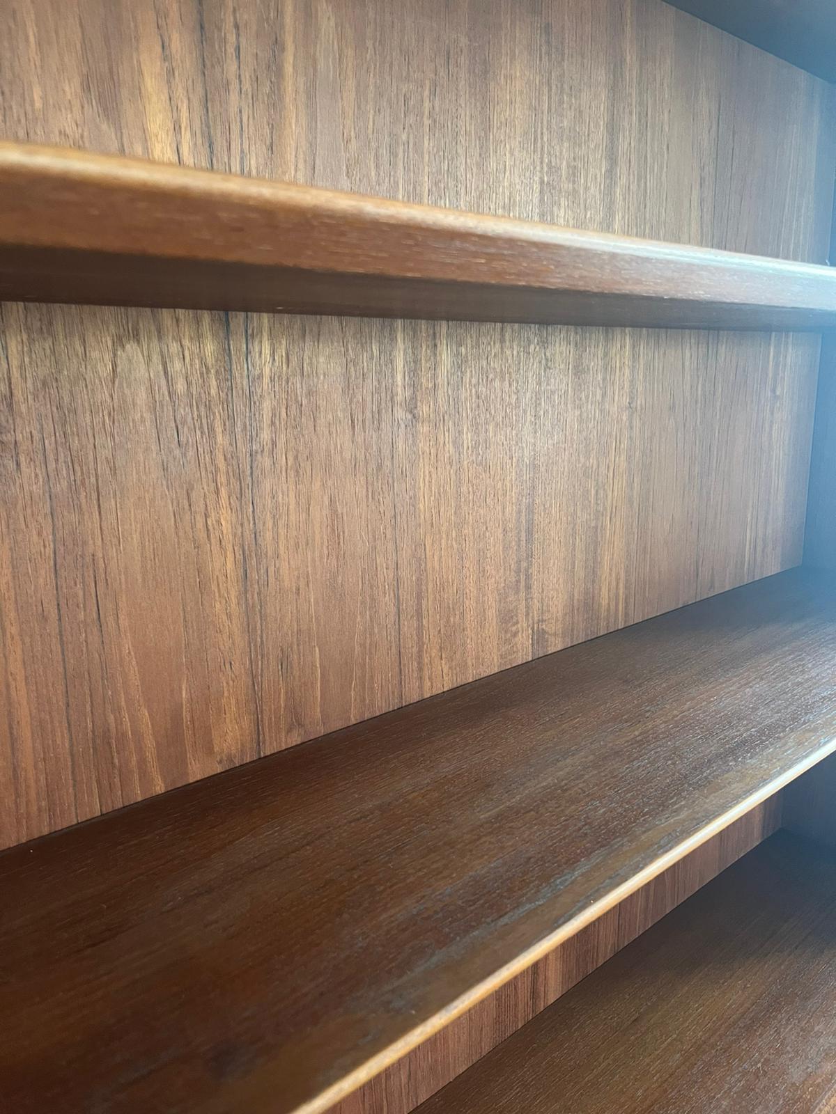 Vintage Scandinavian teak bookcase