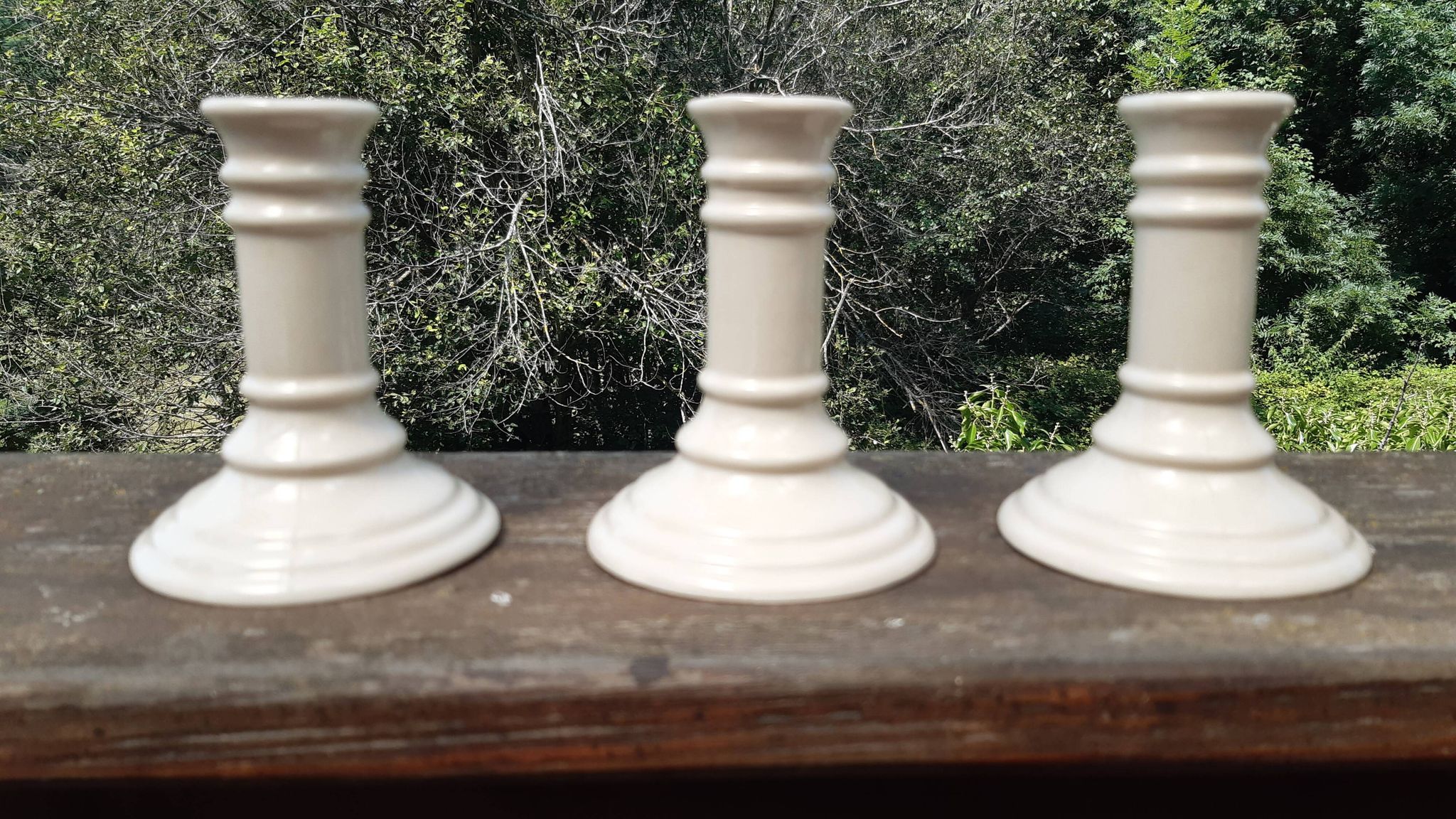 Lot de 3 bougeoir en céramique