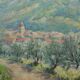 Painting Landscape of Provence Buis les Baronnies Aldo Morganti