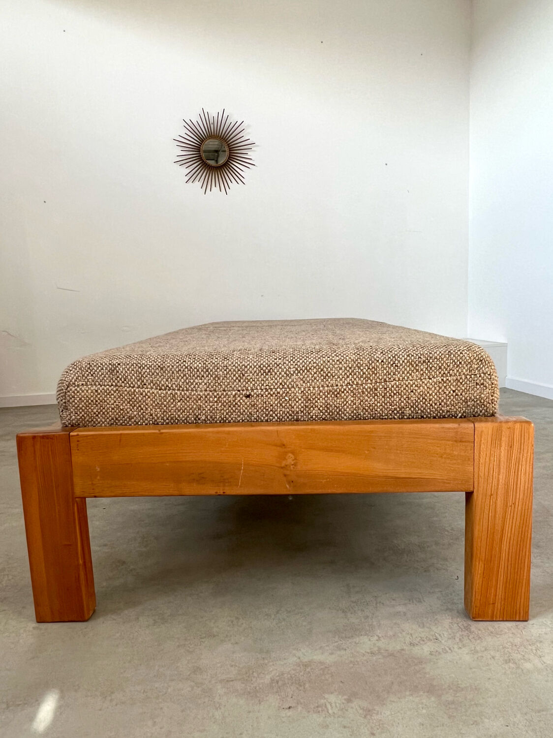 Wooden sofa design Regain France vintage 60s