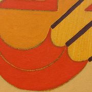Abstract painting by Franco Balleri 1977 oil on canvas 80x60