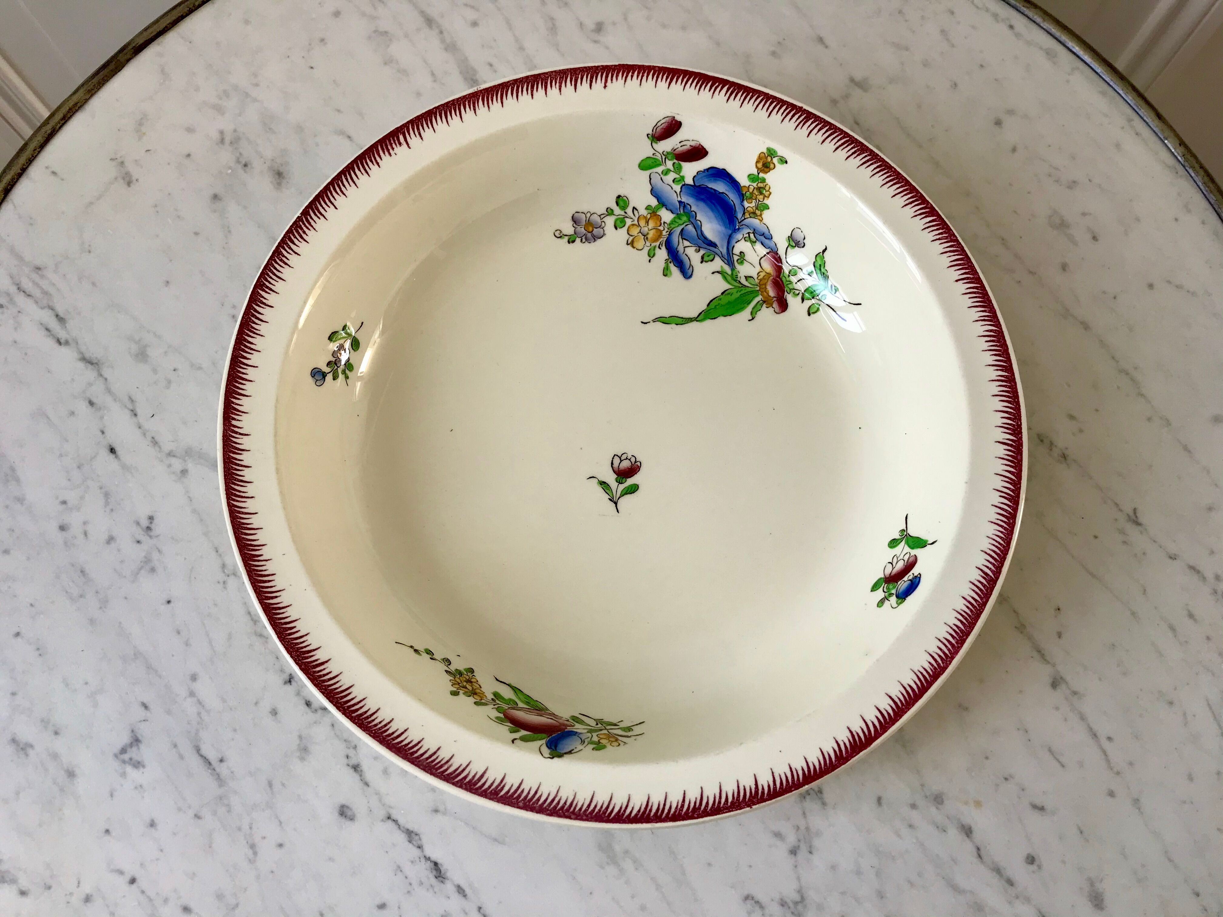 hollow dish Villeroy & Boch La Louvière Belgian manufacture in Terre de Fer early 20th century
