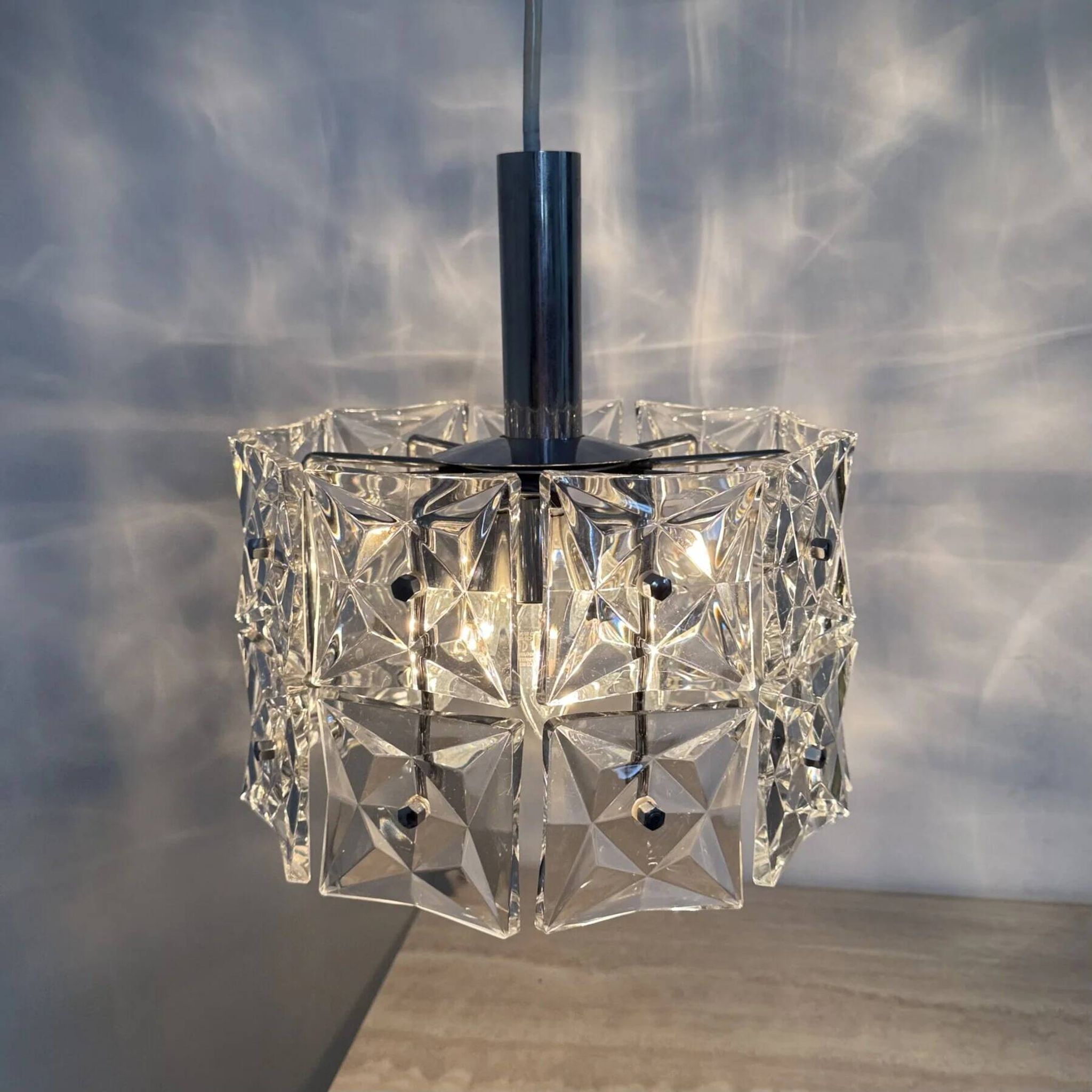 Mid-century design Kinkeldey hanging lamp, 1970s