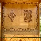 Presentation showcase entirely in marquetry