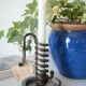 Candlestick cellar rat spiral iron artisanal Bouillot vintage