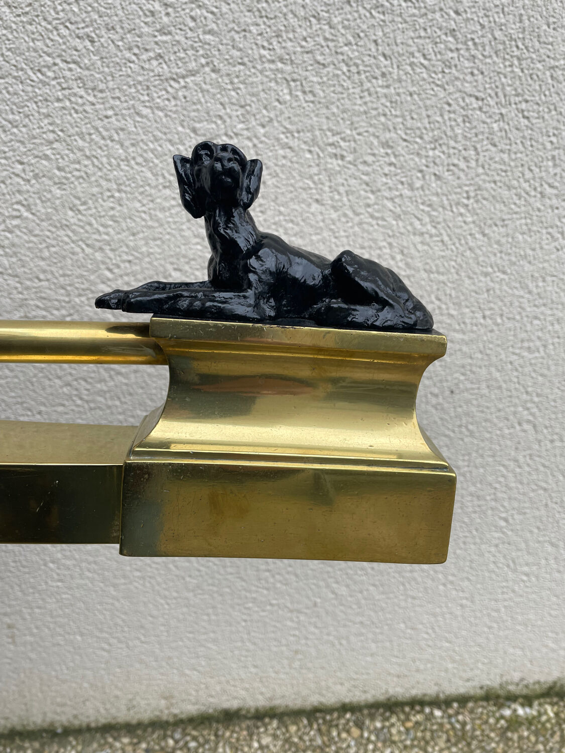 Barre de cheminée vintage