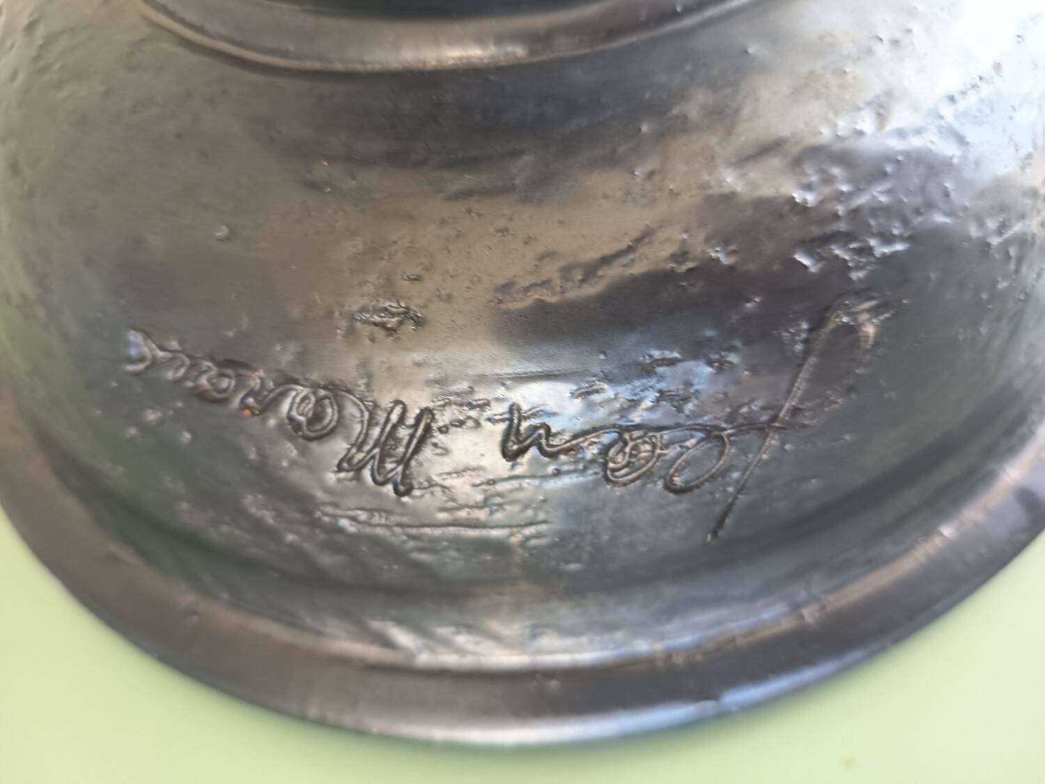 Bowl signed Jean Marais – Vallauris – large piece of ceramic art