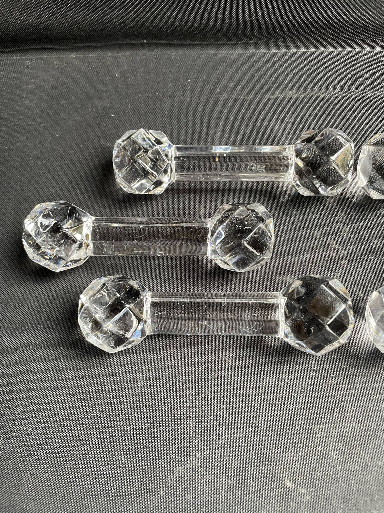 6 Baccarat knife holders