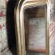 Ice / mirror fireplace in wood and gilded stucco Louis Philippe era