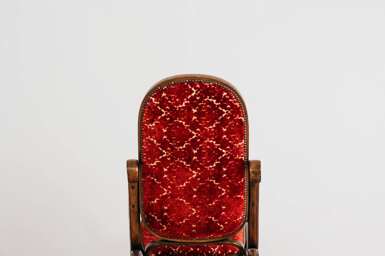 Fauteuil à bascule Thonet vintage design milieu du siècle