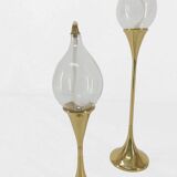 Set de 3 lampes à huile en laiton Freddie Andersen 1970