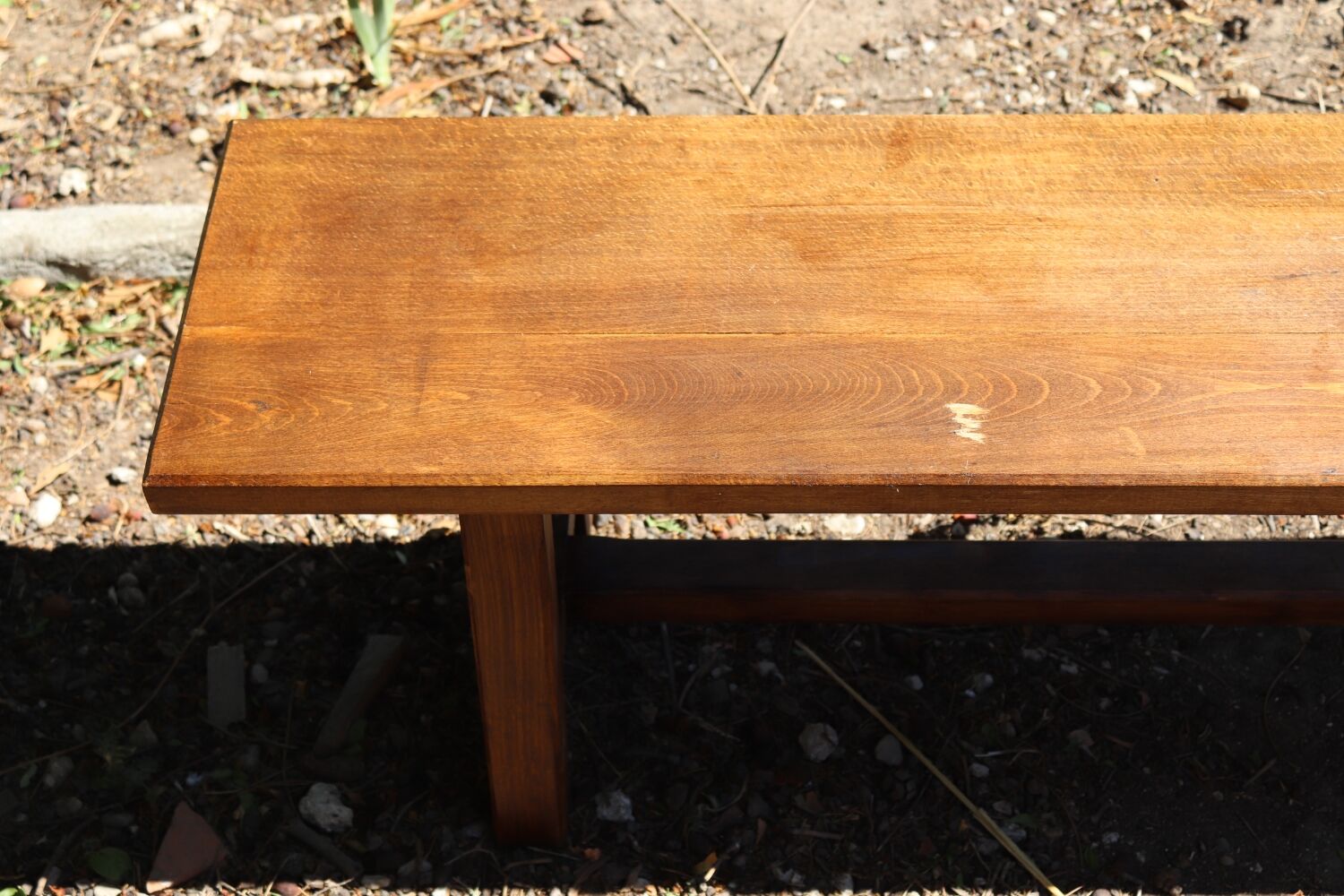 Old oak farmhouse bench