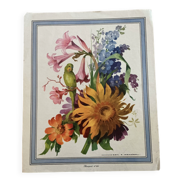 Ancient floral illustration.