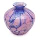 Vase en verre marbré