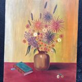 Tableau nature morte au bouquet de fleurs