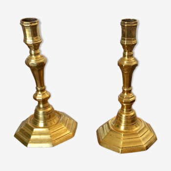 Pair of brass candlestick