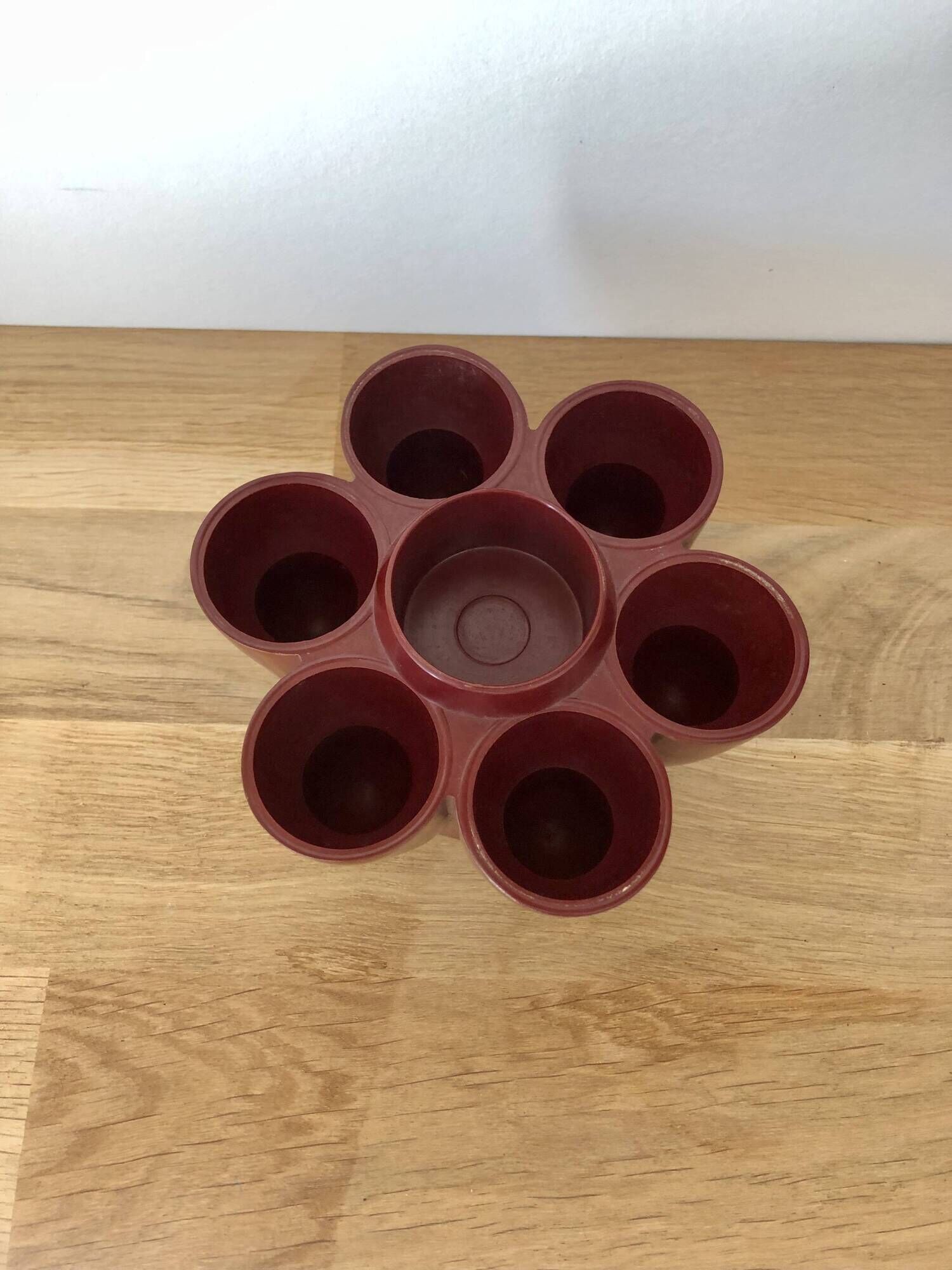 Vintage bistro egg display in bakelite from the 70s