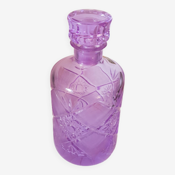 Purple Bohemian crystal Wisky bottle