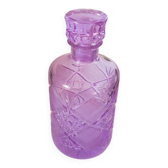 Purple Bohemian crystal Wisky bottle