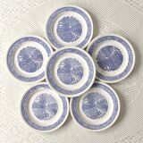 6 vintage country plates