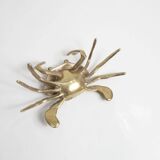 Solid brass crab ashtray 1960