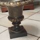 Medici vase 30 cm in cast iron 19th century  
Golden patina