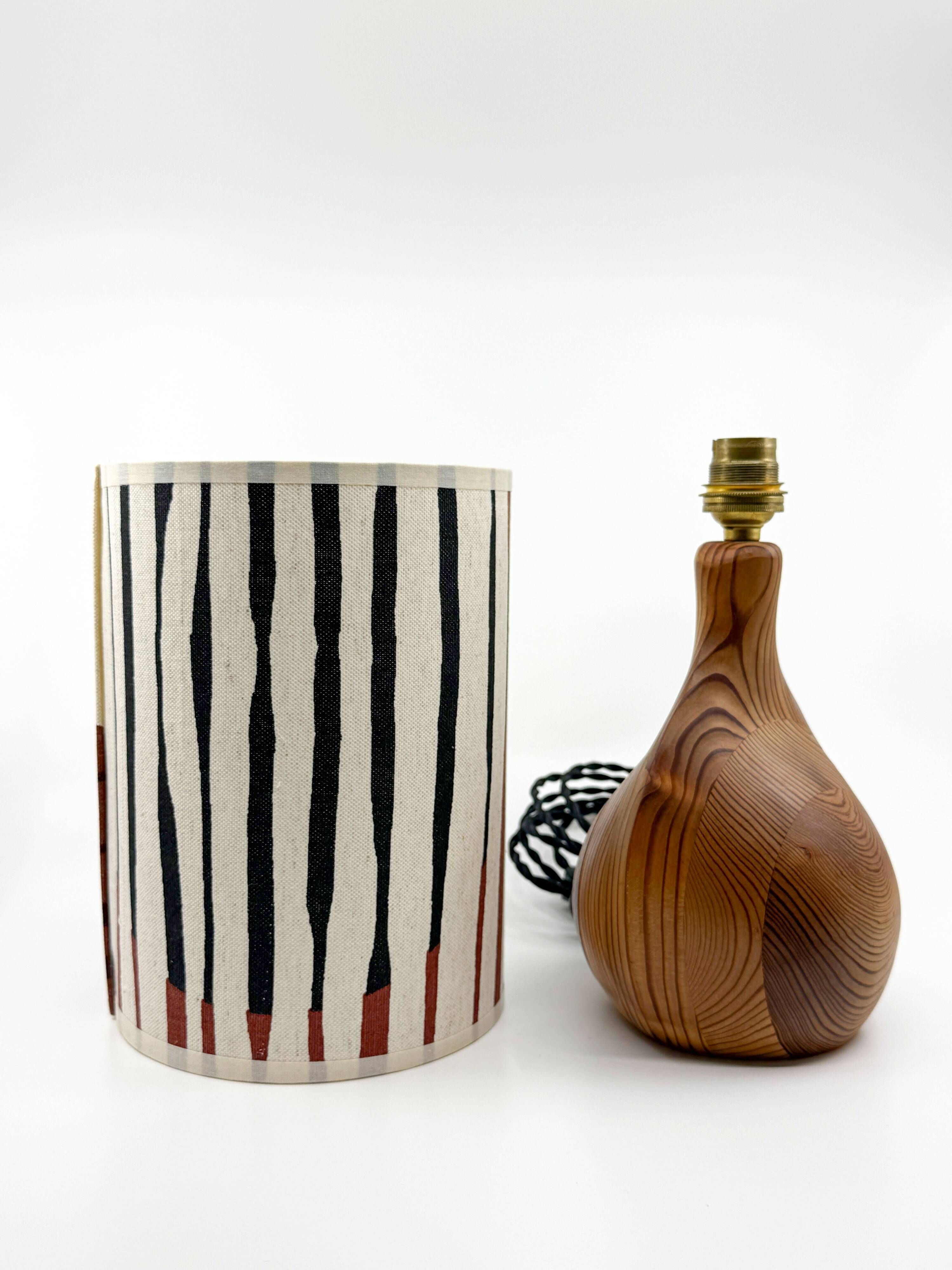 Scandinavian lamp • Custom lampshade • Mid Century