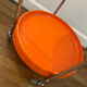 Bat chariot desserte vintage Space Age orange vintage