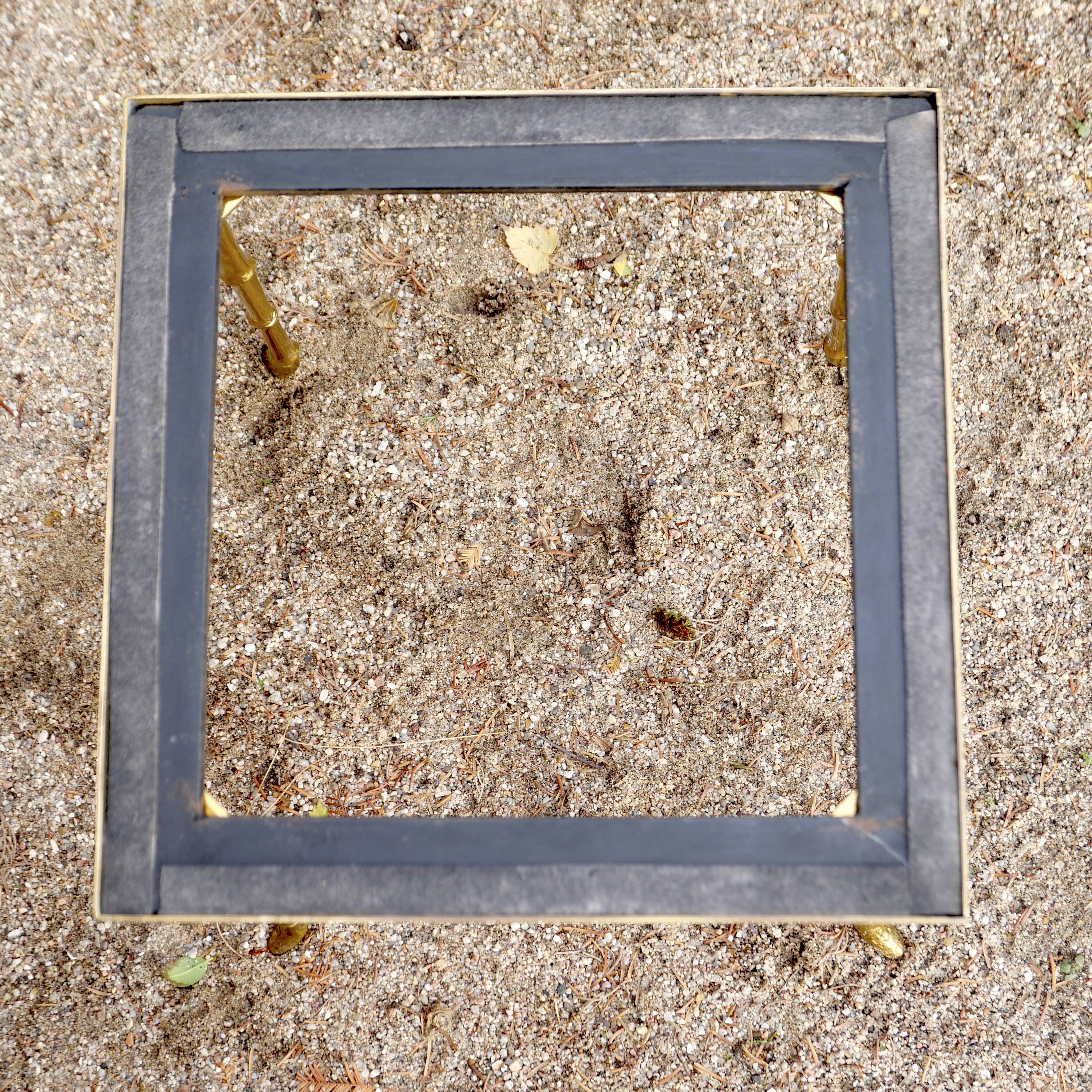 Set of 3 nesting tables in gilded bronze Maison Baguès 1940
