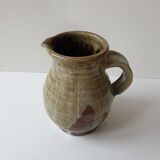 Ceramic pitcher (stoneware) Signed Jean Michel Doix