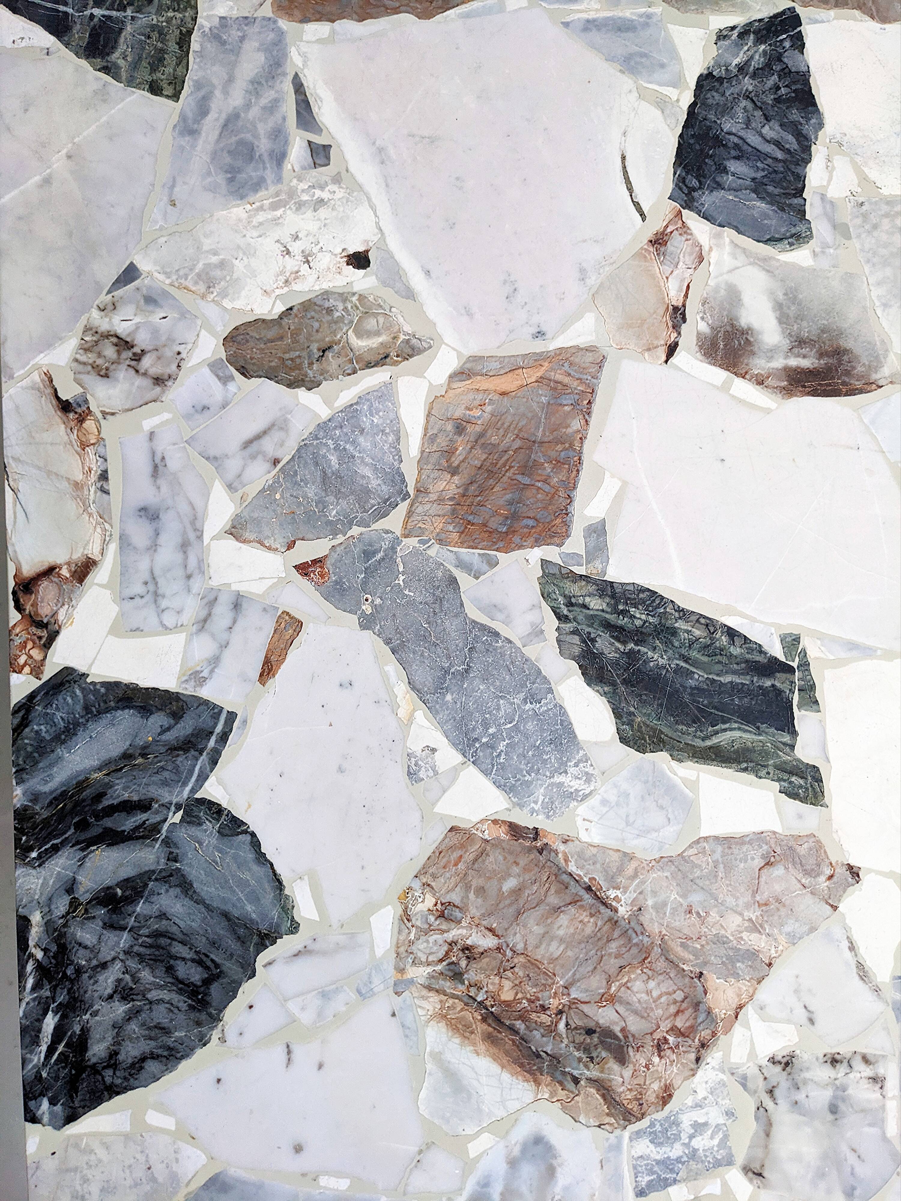 Vintage Marble & Chrome Coffeetable 1970's