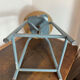 Adjustable height metal and wood workshop stool