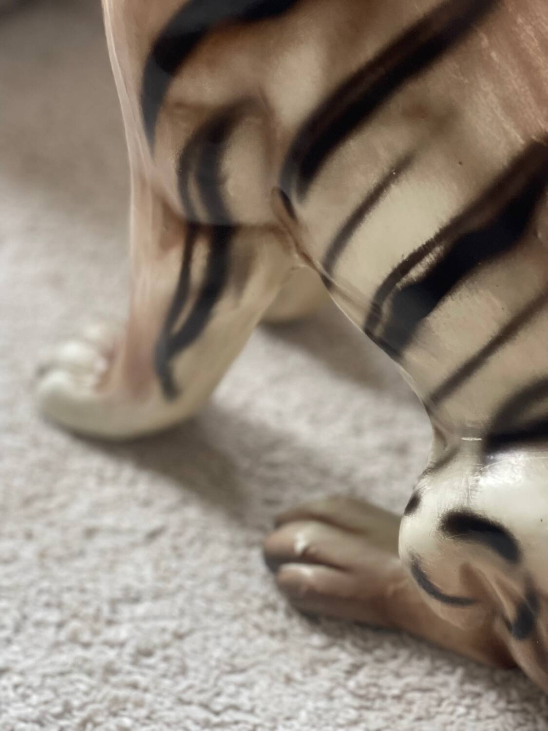 Enamelled ceramic tiger 1970