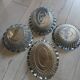 4 metal bread baskets