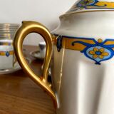 Service à café art déco doré à l'or fin