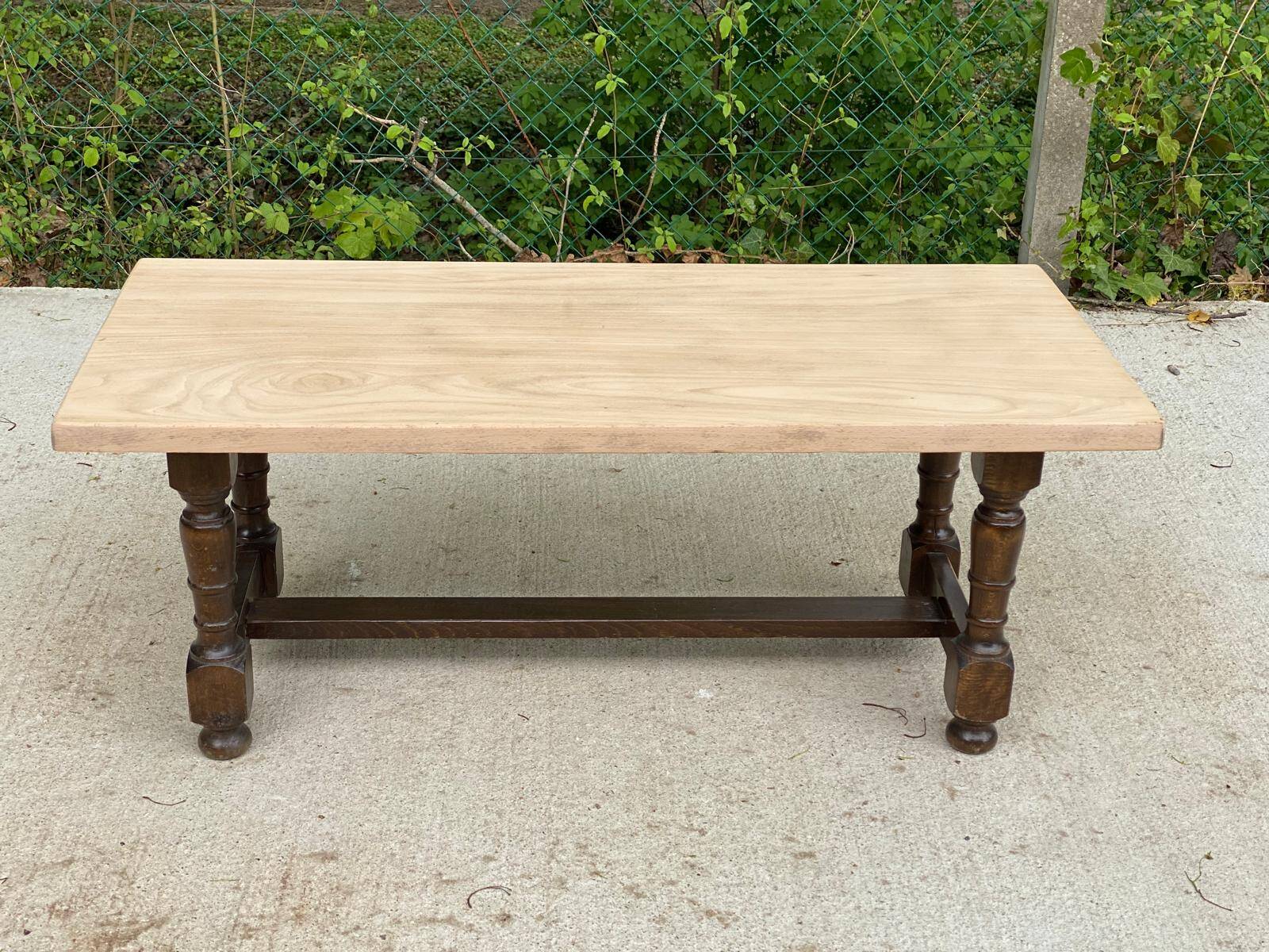 Solid oak monastery farmhouse coffee table