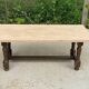 Solid oak monastery farmhouse coffee table