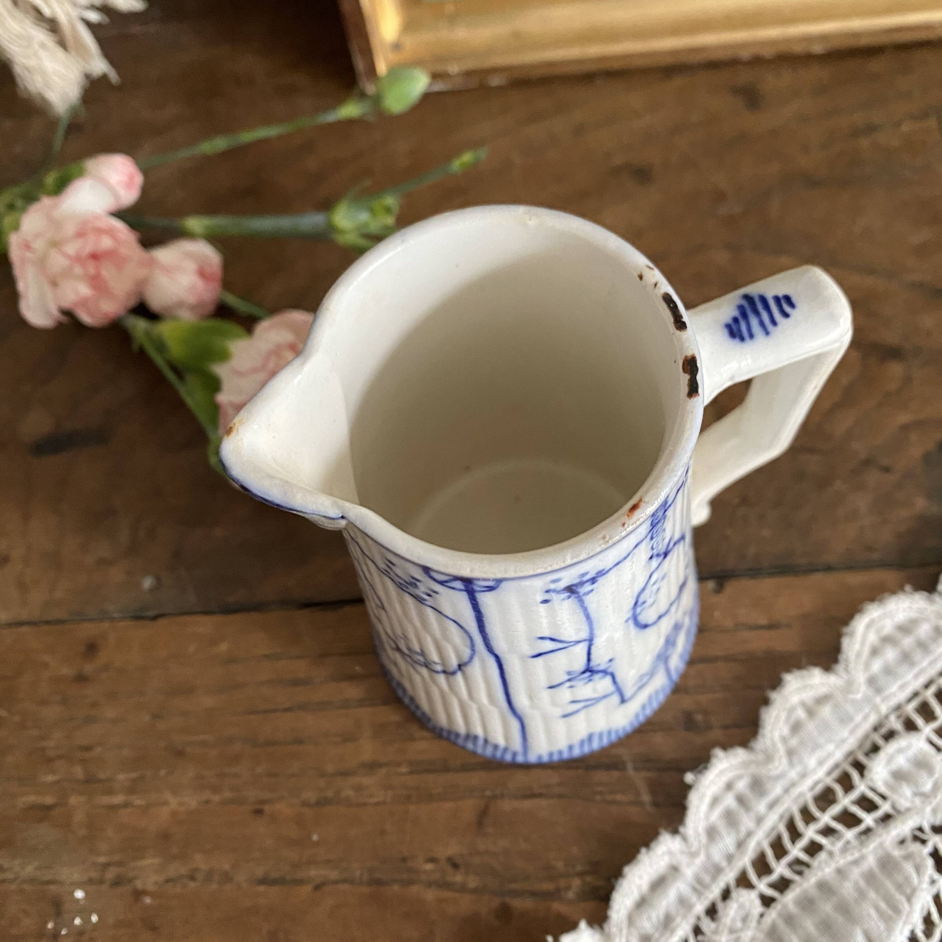 Old jug Sarreguemines Copenhagen 12 cm