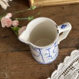 Old jug Sarreguemines Copenhagen 12 cm