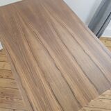 Vintage side table with double top in Scandinavian style.